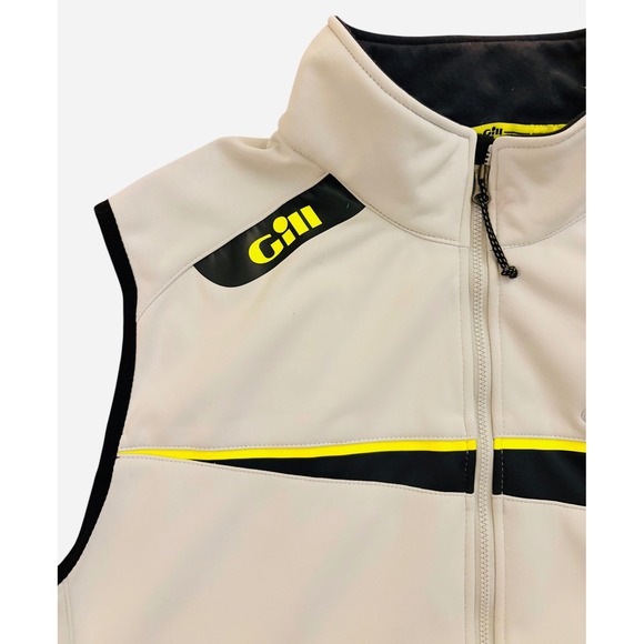Gill Race Collection Vest Lightweight Softshell Black Yellow Raven XL - Picture 2 of 7
